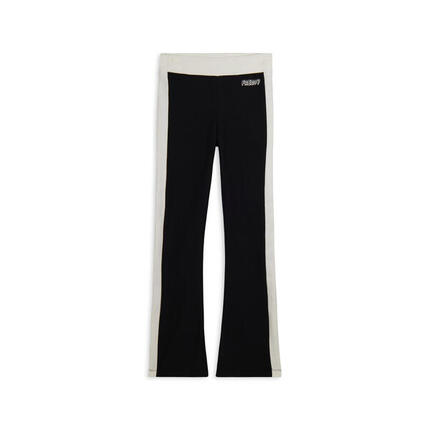 Pantalon slim flare en molleton avec bandes latérales