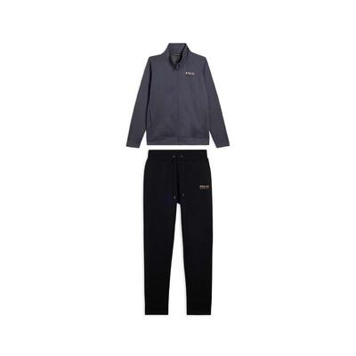 Tuta regular fit con collo alto e dettagli in strass