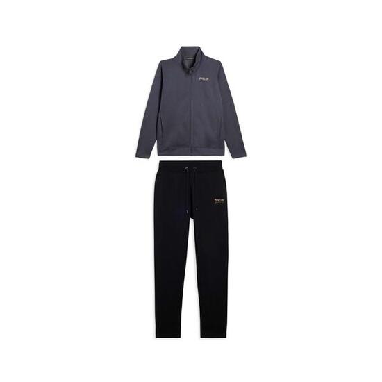 Tuta regular fit con collo alto e dettagli in strass