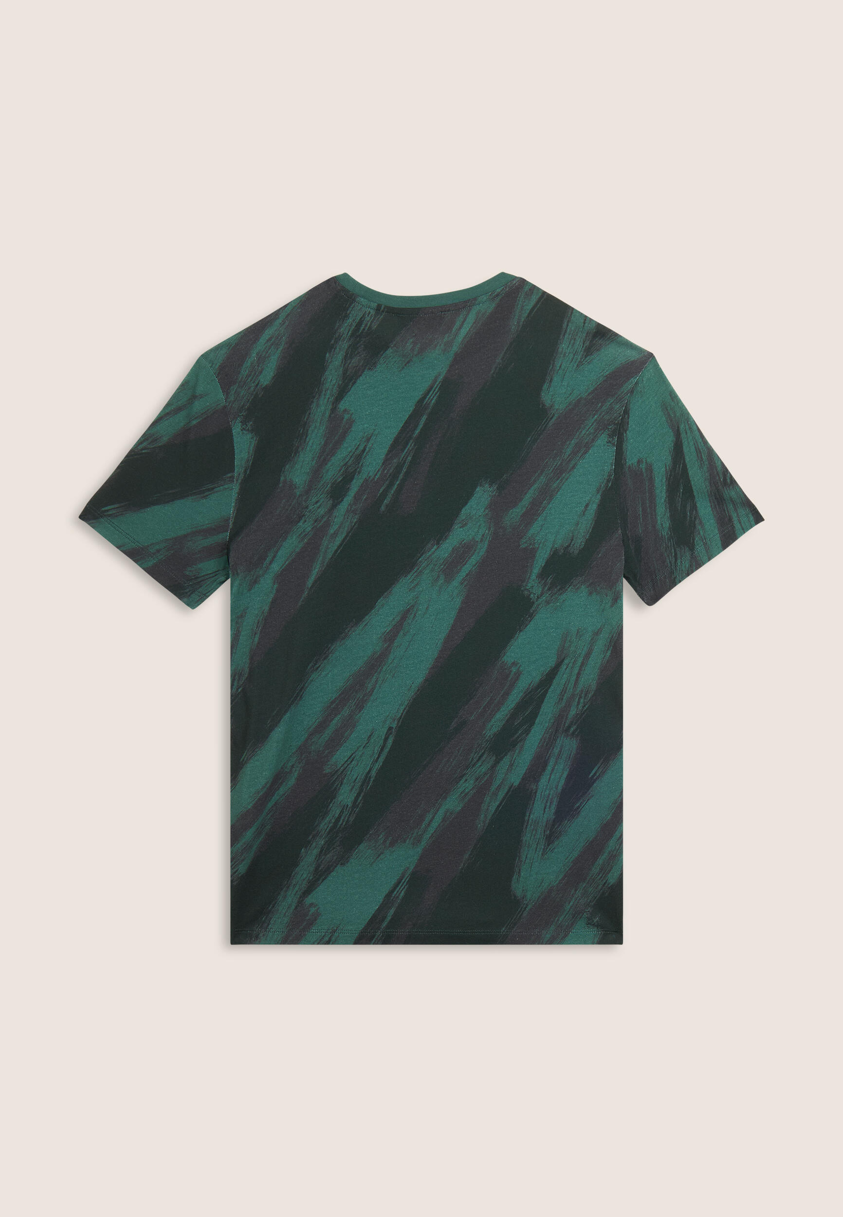 T-shirt stampata effetto pennellata in cotone 2/3