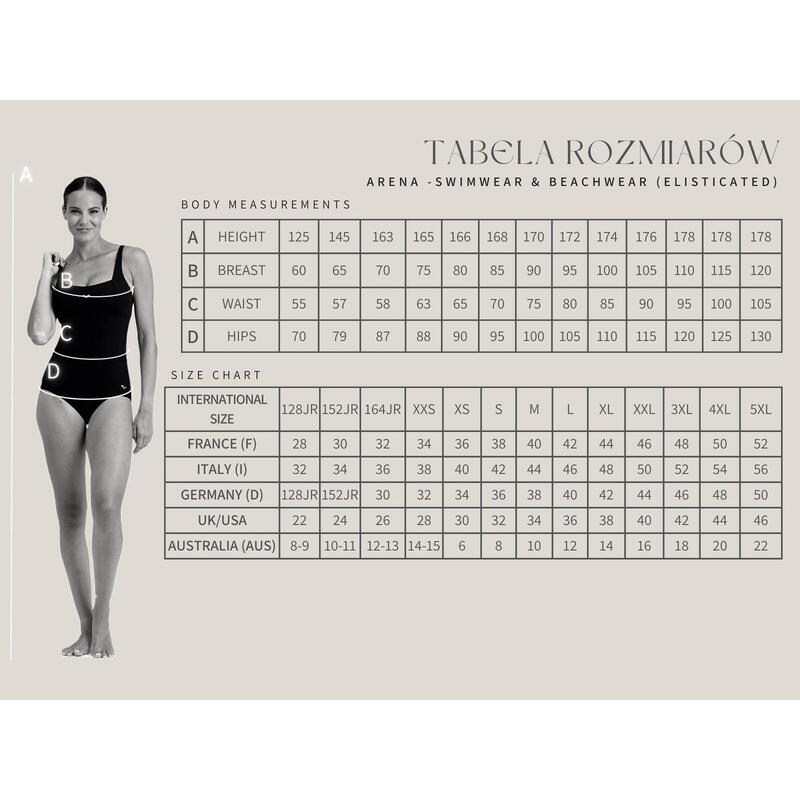 Dámské plavky arena Performance Women's Multi Stripes Lace Back
