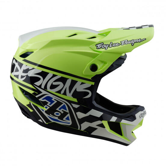 Casque TROY LEE D4 Polyacrylite  Navy/Yellow 4/4