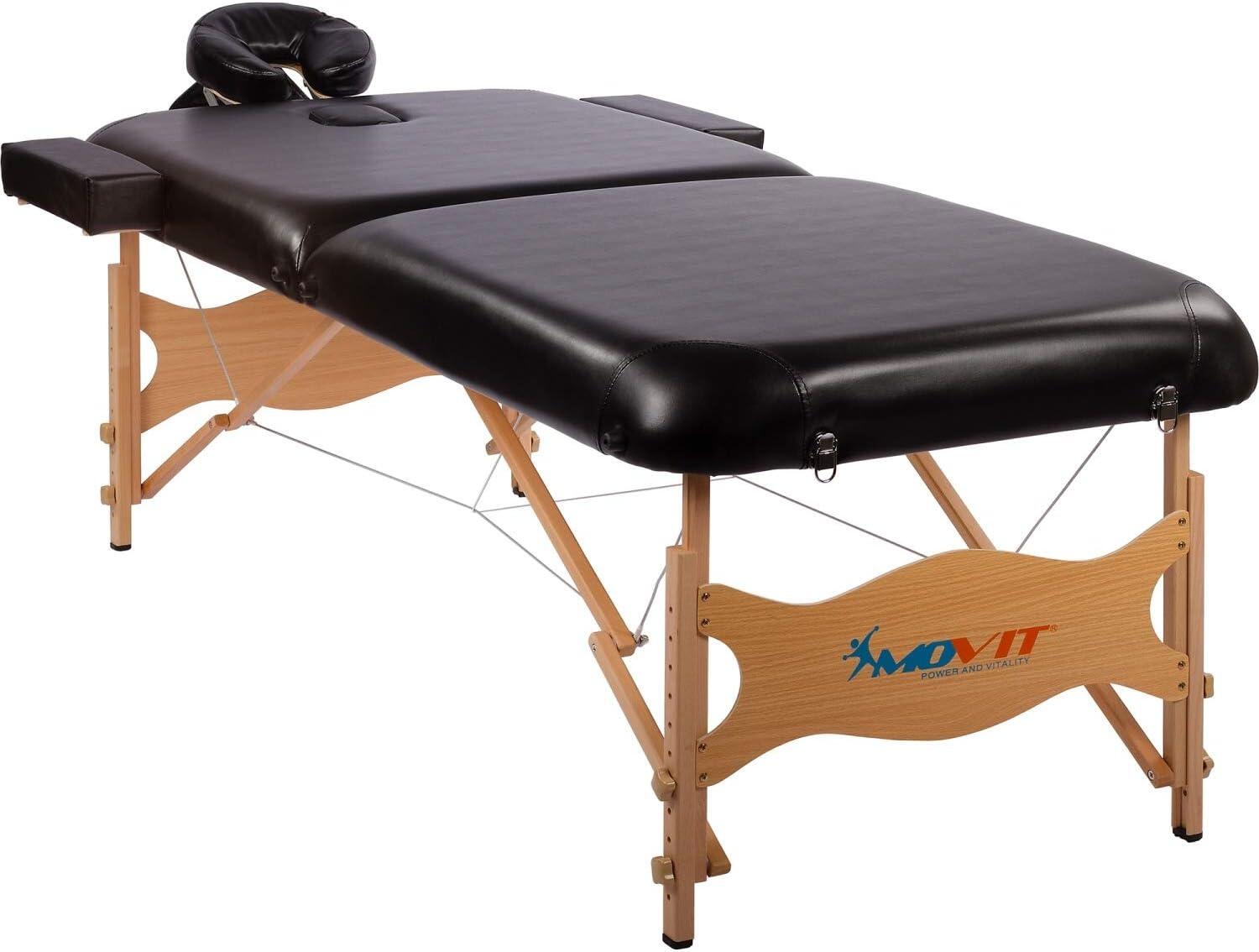 Table de massage Noir/Blanc 3/5