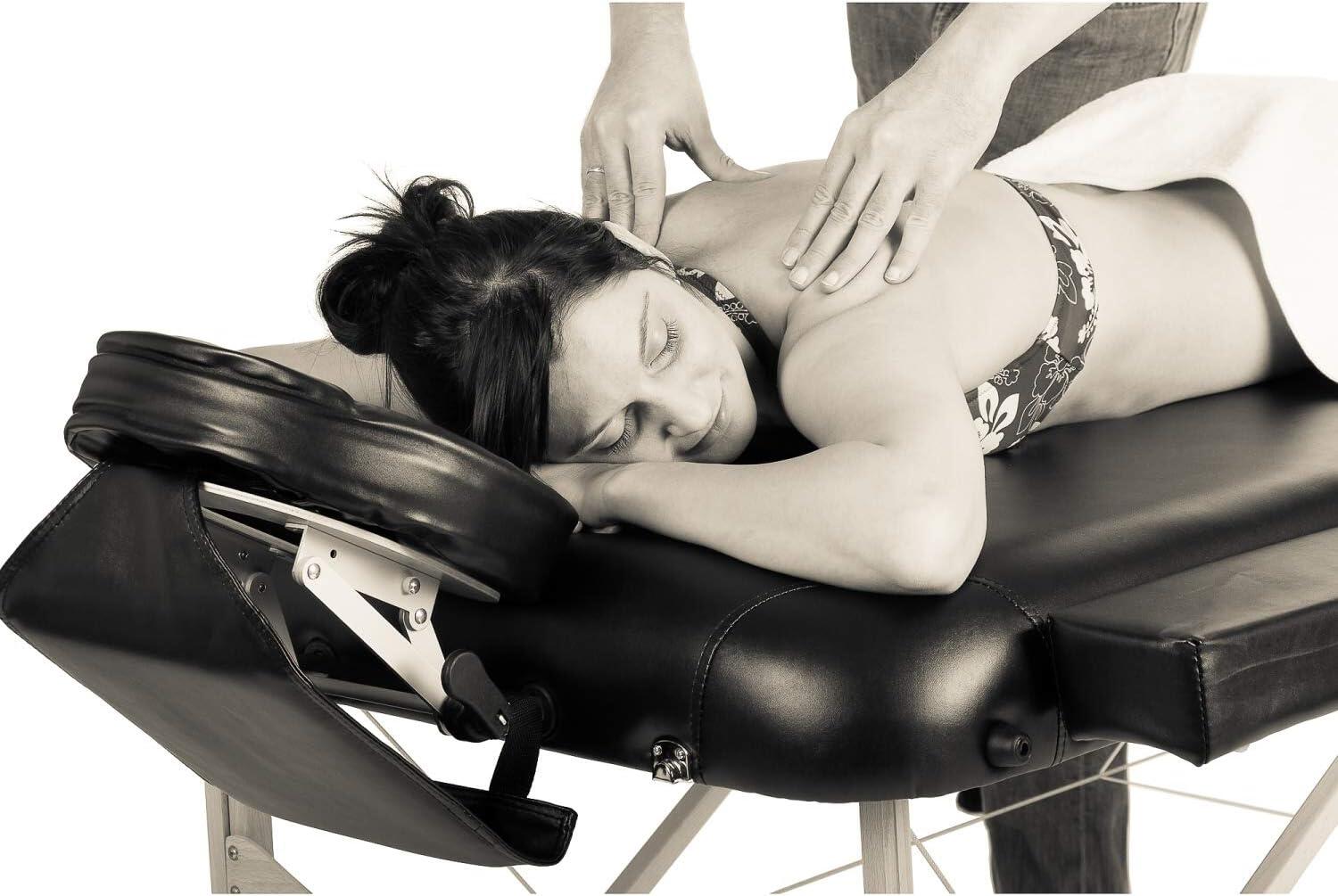Table de massage Noir/Blanc 2/5