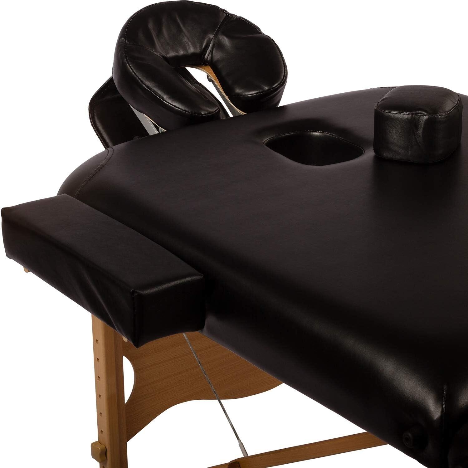Table de massage Noir/Blanc 5/5