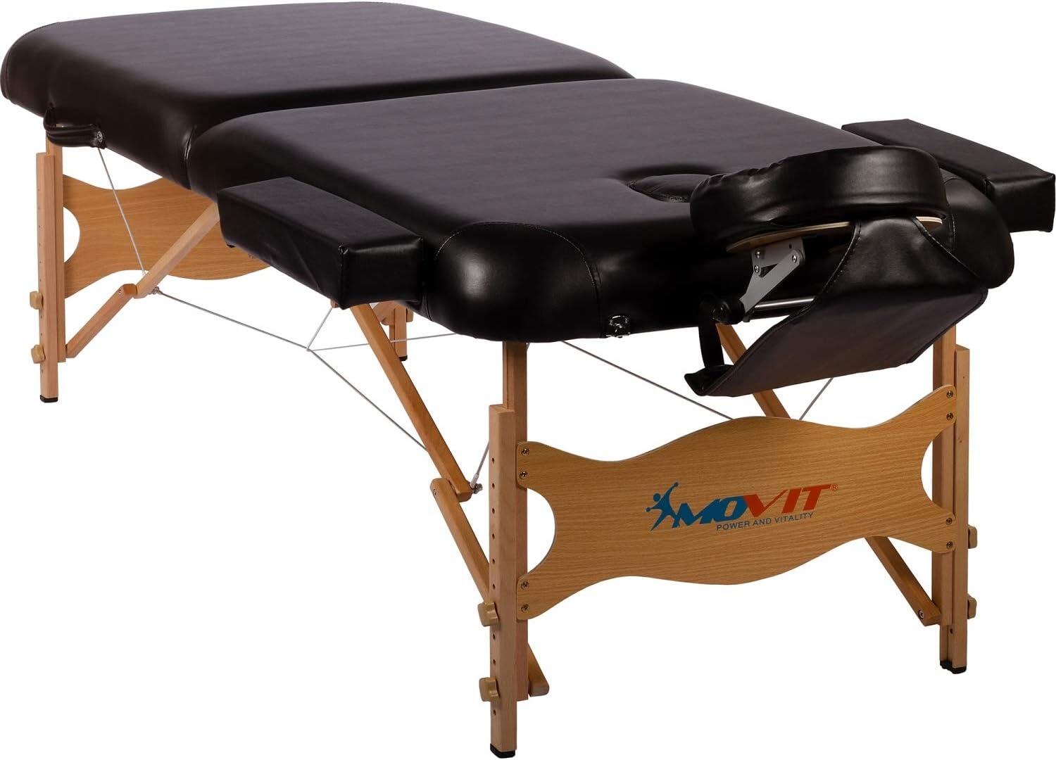 Table de massage Noir/Blanc 4/5