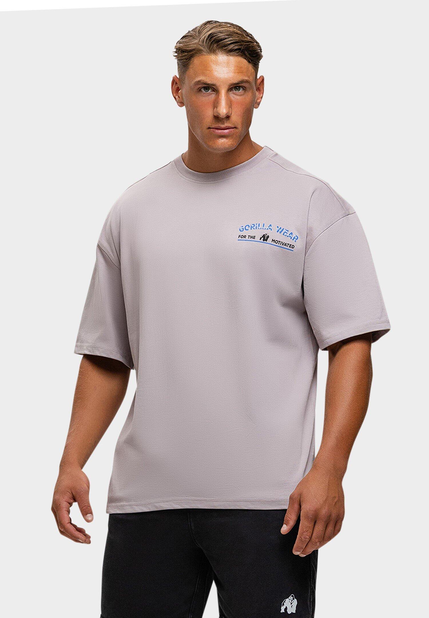 Macon De gran tamaño Camiseta ight gris 3/6