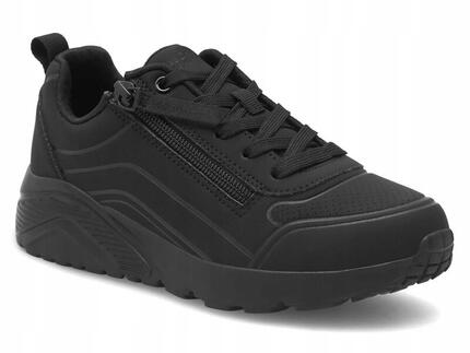 Buty Dziecięce Skechers Easy Zip 310387L-Bbk Sportowe Na Co Dzień Czarne 34