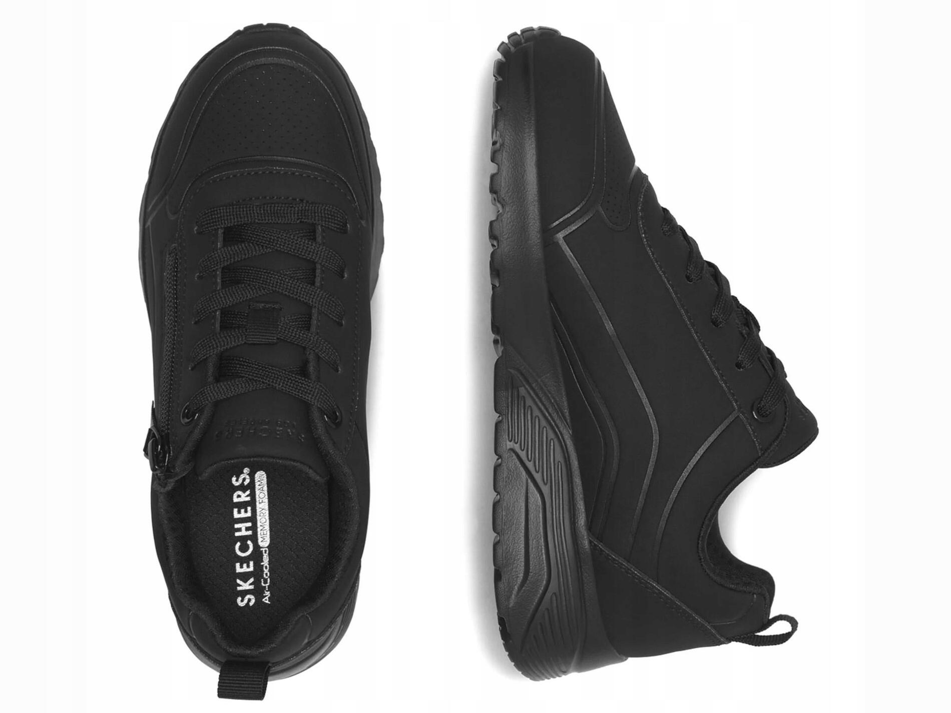 Buty damskie SKECHERS UNO LITE 310387L-BBK sneakersy czarne sportowe 36 5/6