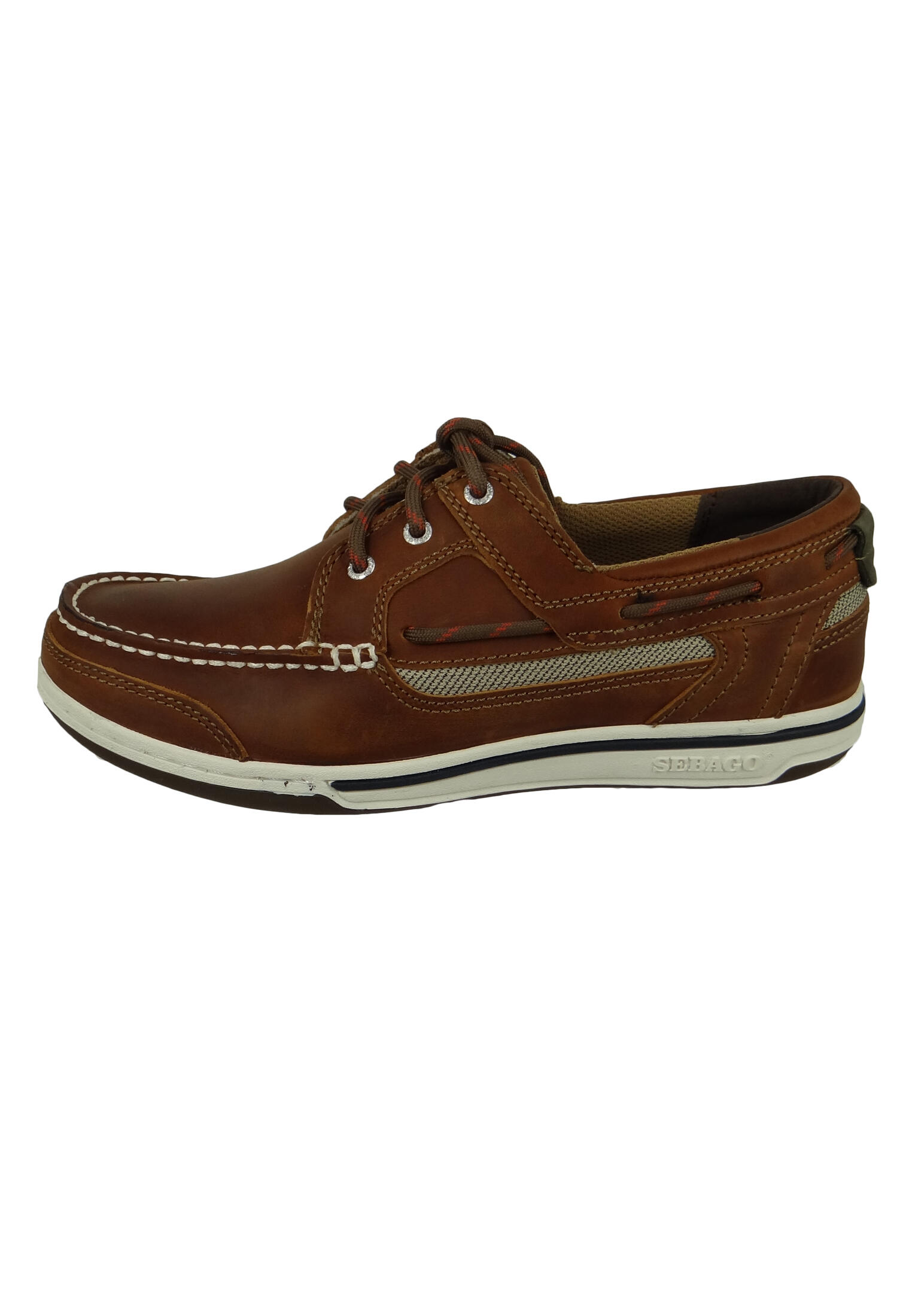 Triton Three-Eye chaussures bateau homme walnut leather 3/6