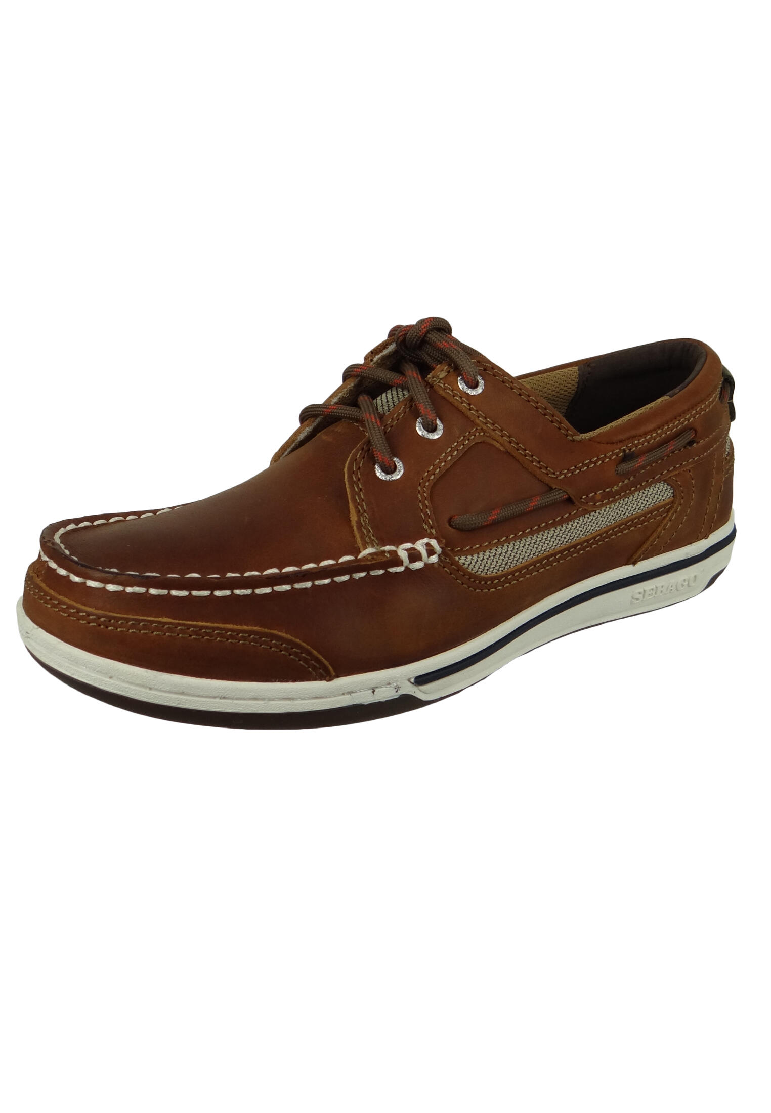 Triton Three-Eye chaussures bateau homme walnut leather 2/6