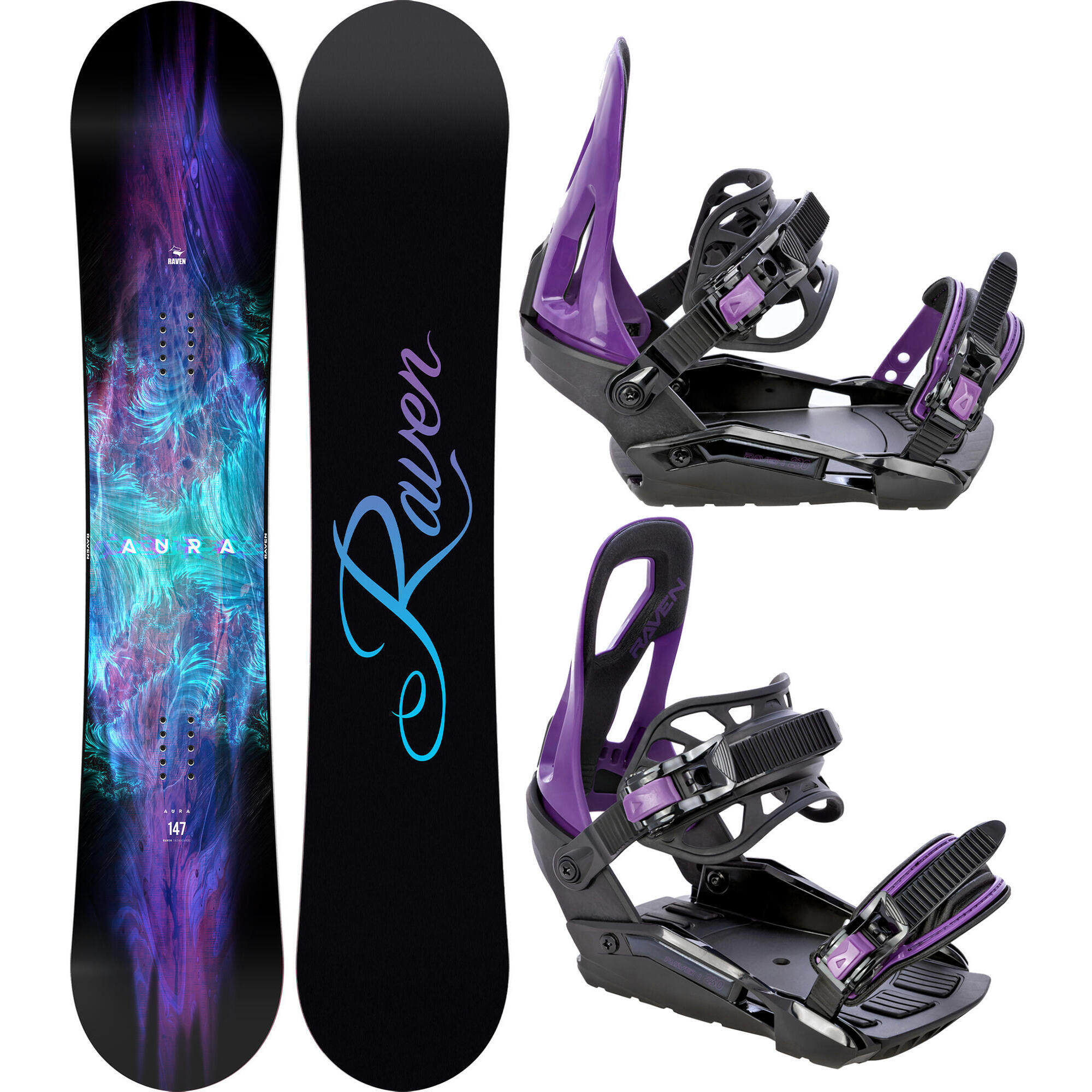 Zestaw Snowboard Raven Aura + Wiązania Raven S230