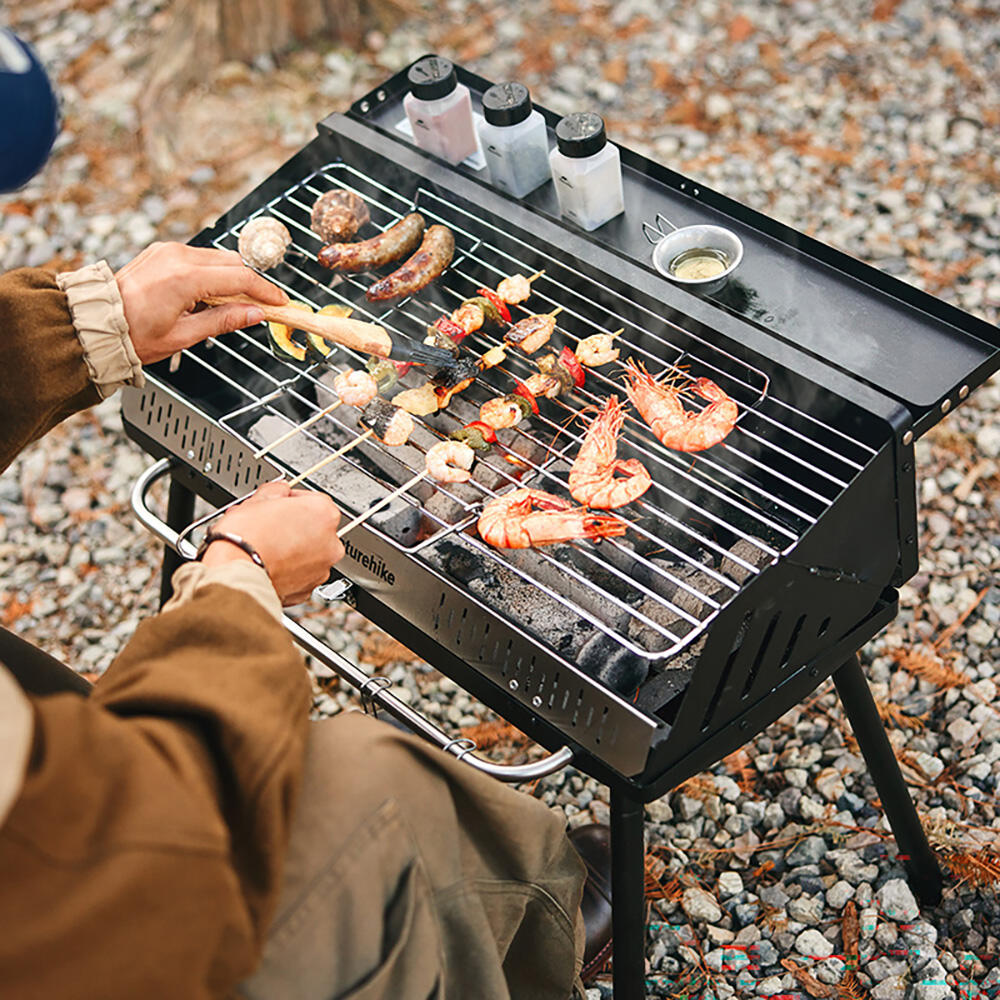 Parrilla de barbacoa a carbón Vertical para exteriores Naturehike 2/5
