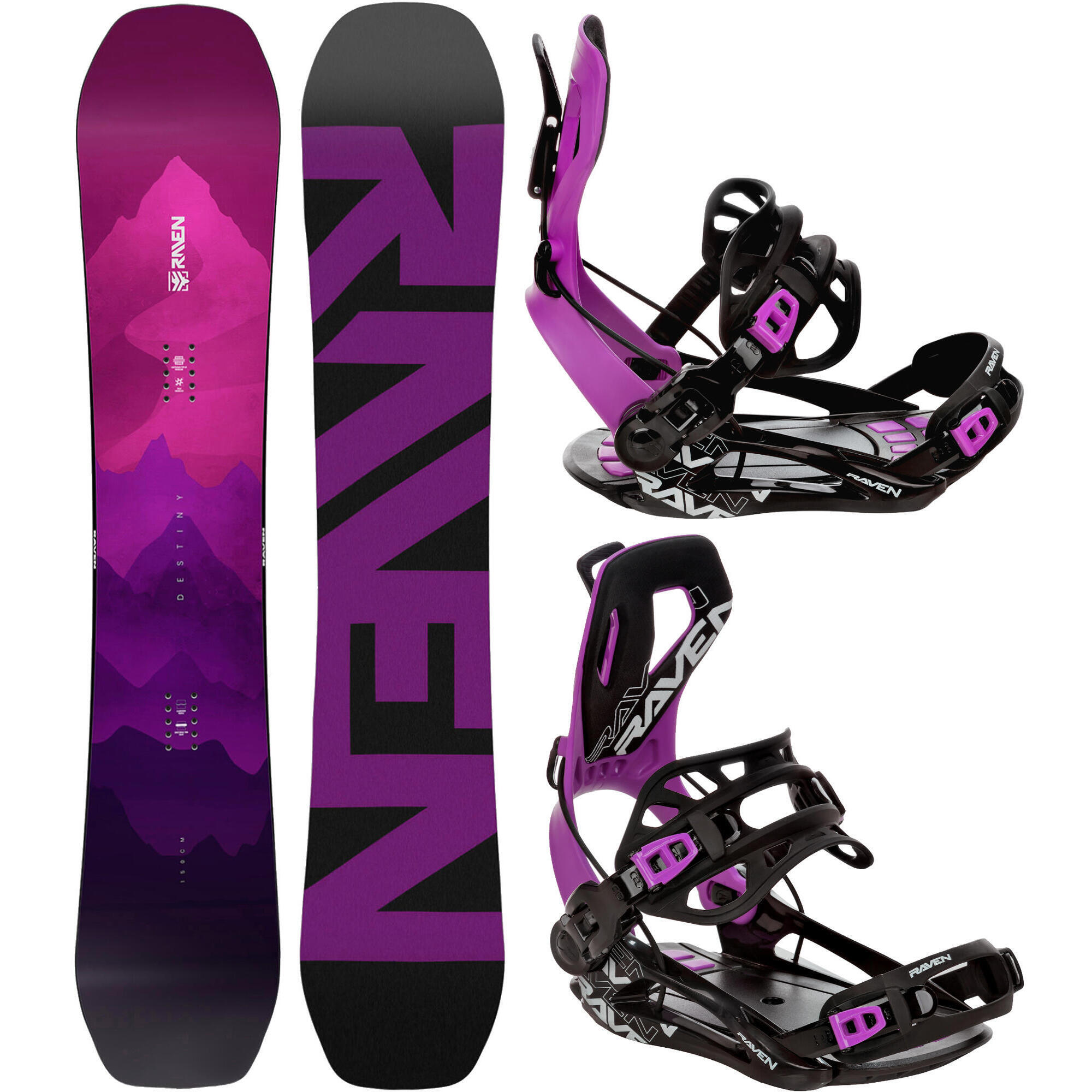 RAVEN Snowboard set Raven Destiny + vázání Raven FT360