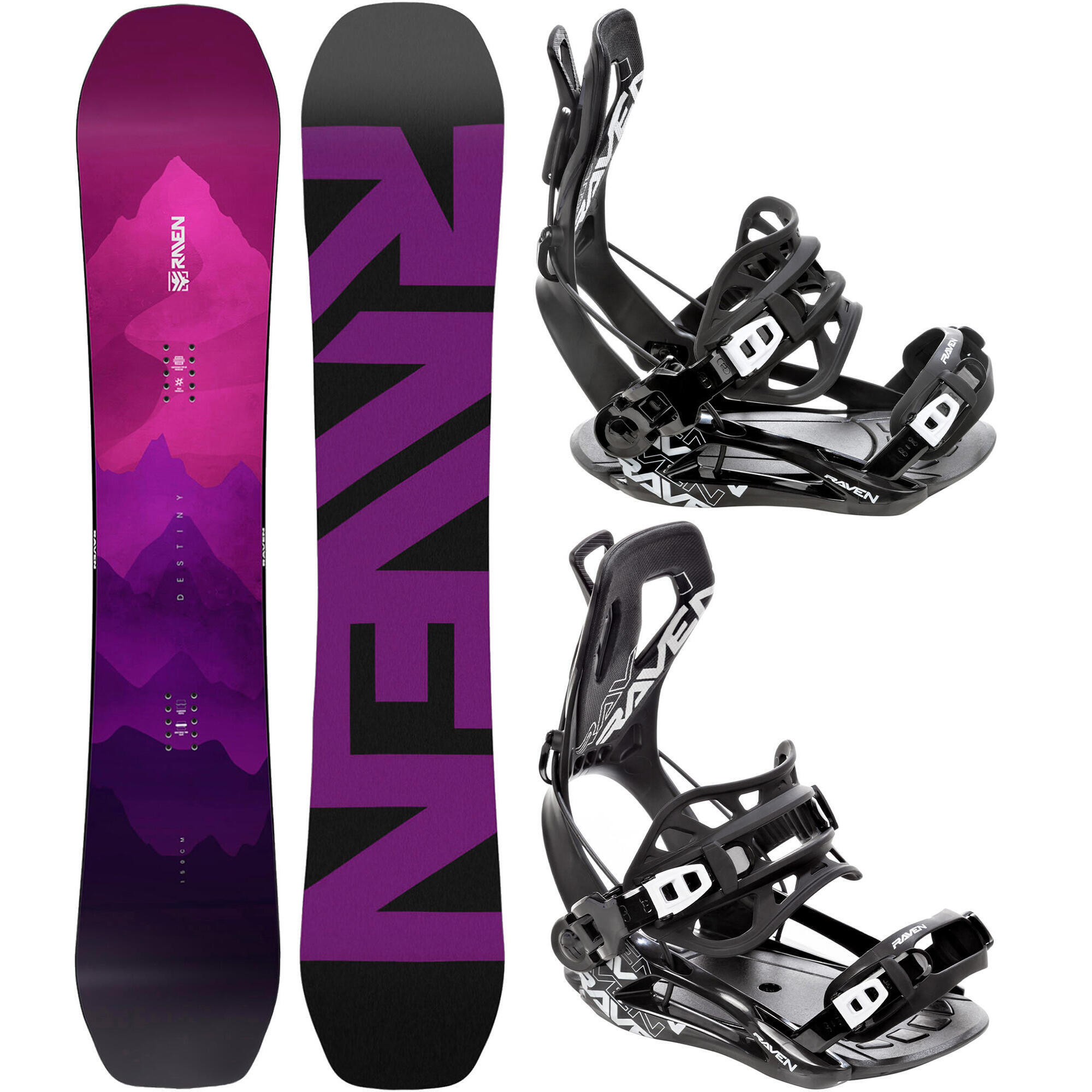 Zestaw Snowboard Raven Destiny + Wiązania Raven FT360