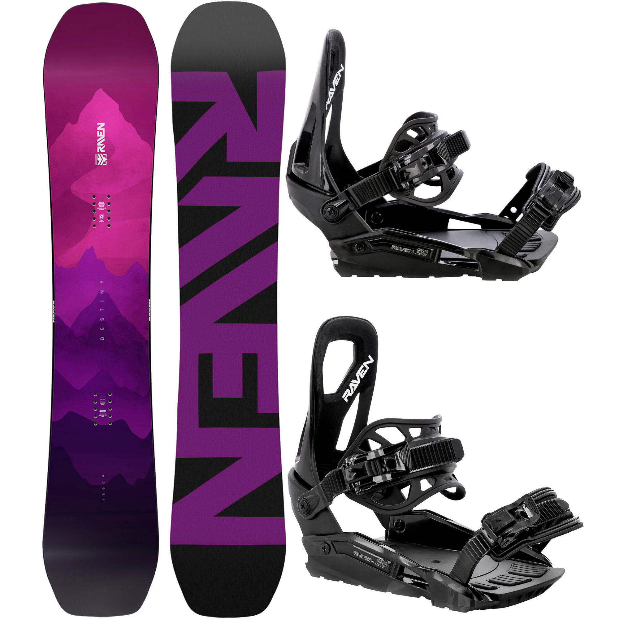 RAVEN Snowboard set Raven Destiny + vázání Raven S230