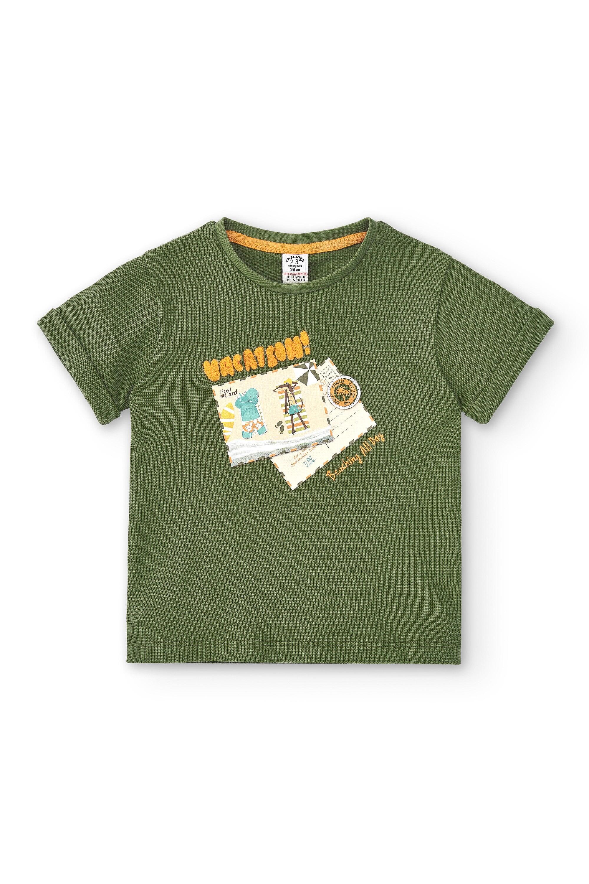 Camiseta de niño kaki 2/4