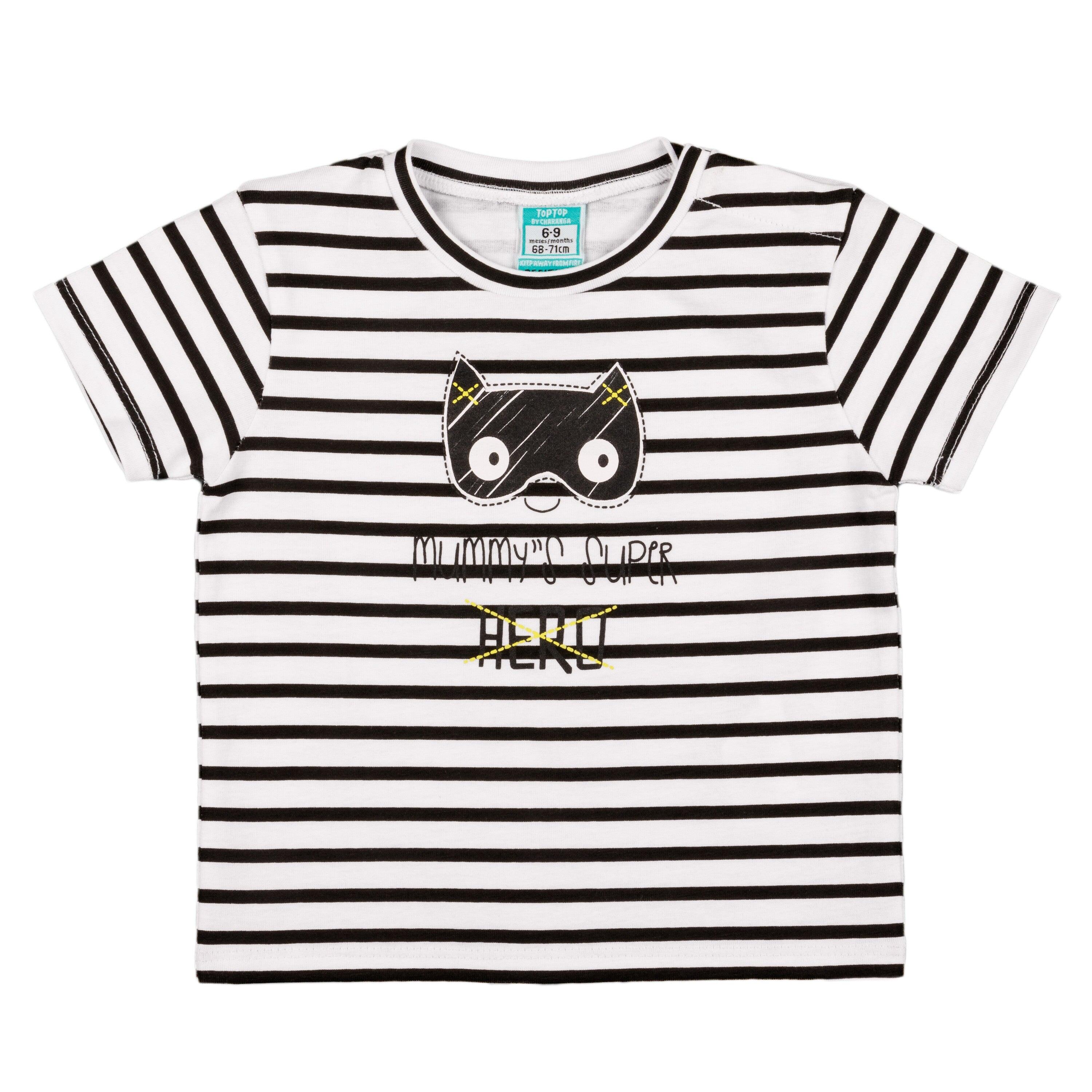 Camiseta listrada para 2/5