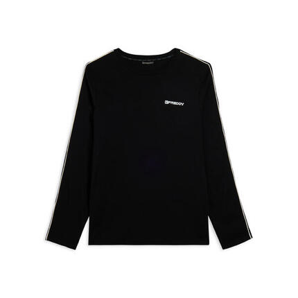 T-shirt à manches longues en jersey avec coutures de couleur contrastée