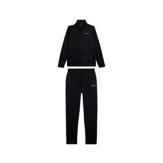 Tuta regular fit con collo alto e dettagli in strass