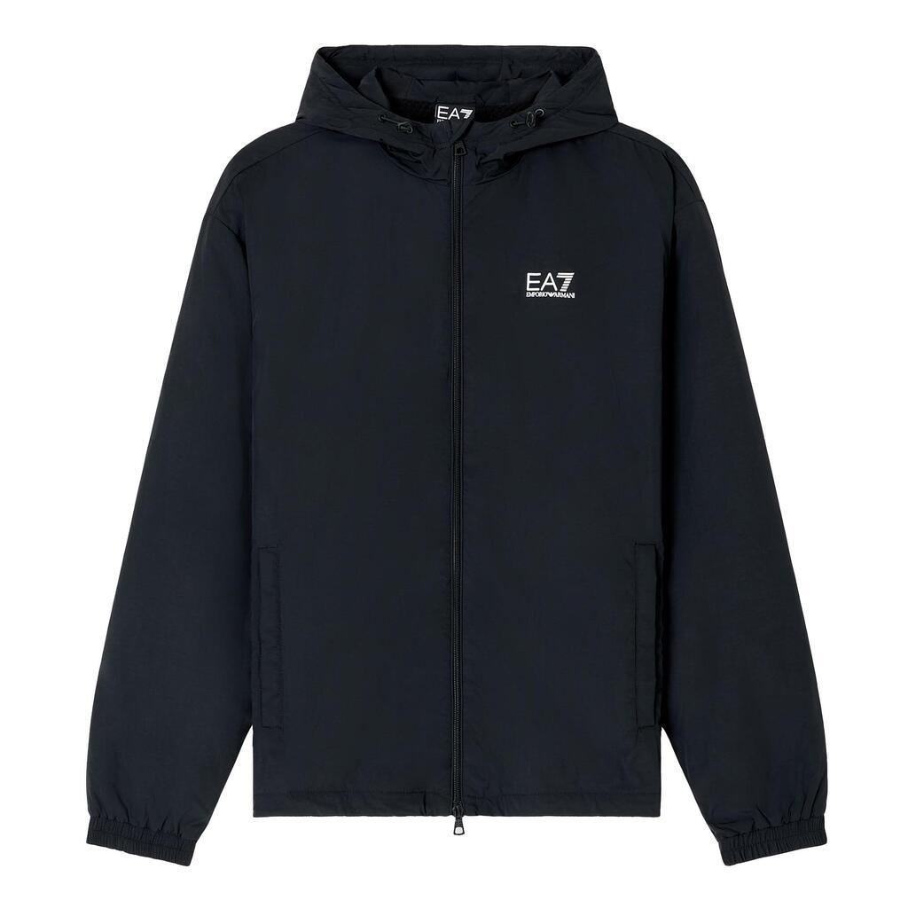 Core ID Nylon Hooded Jacket Black