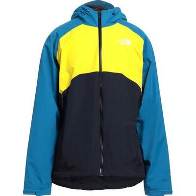 The North Face M Stratos Blue Colourblock Thin Jacket NF00CMH95F2 BLACK