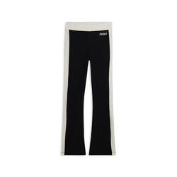 Pantalon slim flare en molleton avec bandes latérales