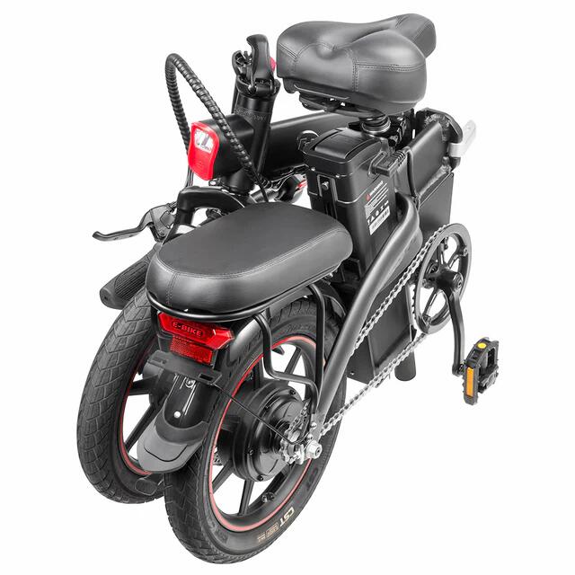 Bicicletta Elettrica DYU D3F Motore 14 Batteria 250W 36v10Ah Autonomia 40 Km Con Freni A Disco Negro Opiniones