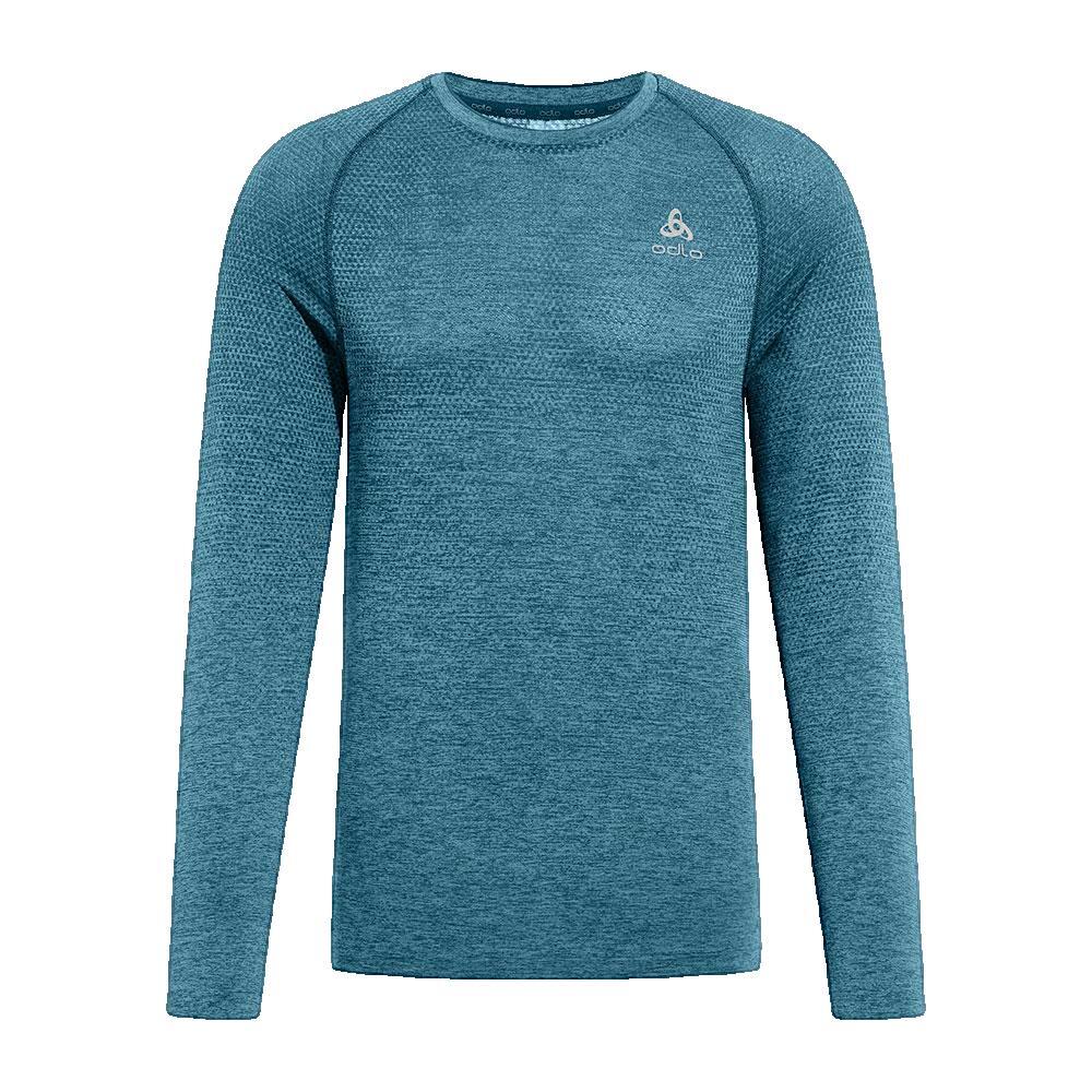 Odlo - T-shirt Odlo Essential Seamless Bleu Foncé Pour Running - Maillot Manches Longues - Bleu - Decathlon