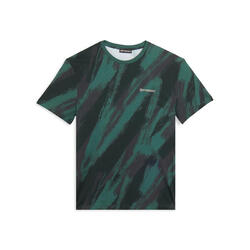 T-shirt imprimé avec effet « coup de pinceau » en coton