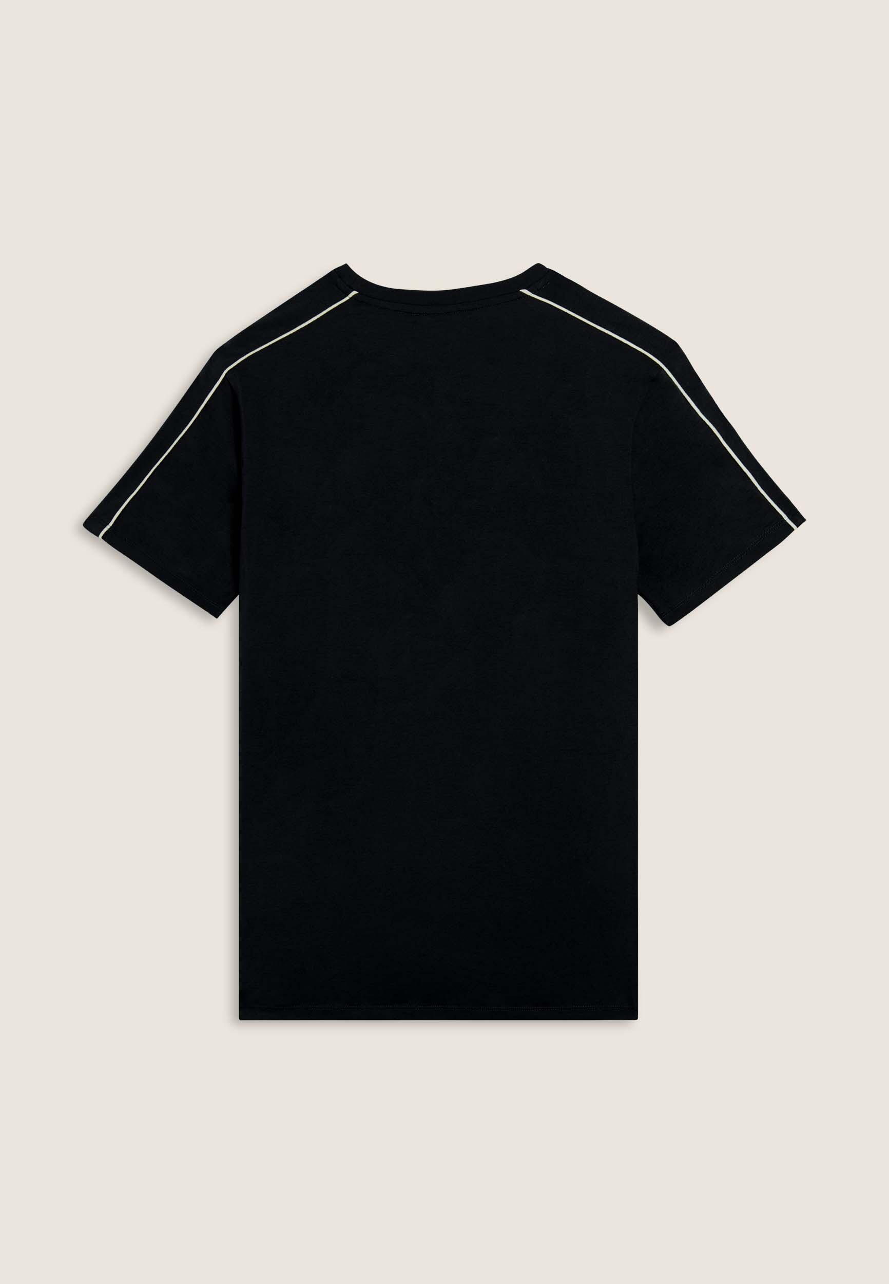 T-shirt en jersey élastique avec coutures de couleur contrastée 2/3
