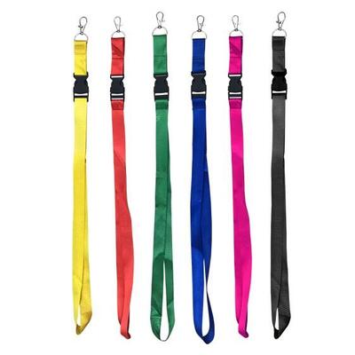Set van 10 polyester lanyards 525x25 cm