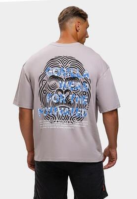 Macon oversized t-shirt ight grijs
