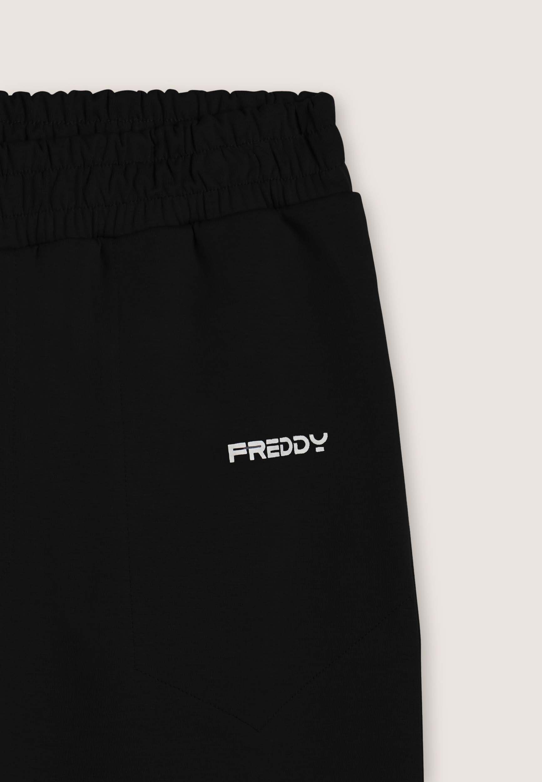 Pantalón slim interlock con detalles brillantes 3/3