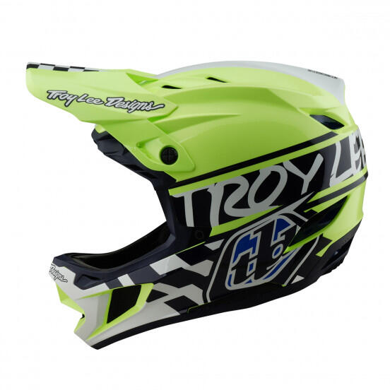 Troy Lee Designs D4 Polyacrylite Helmet Navy/Yellow
