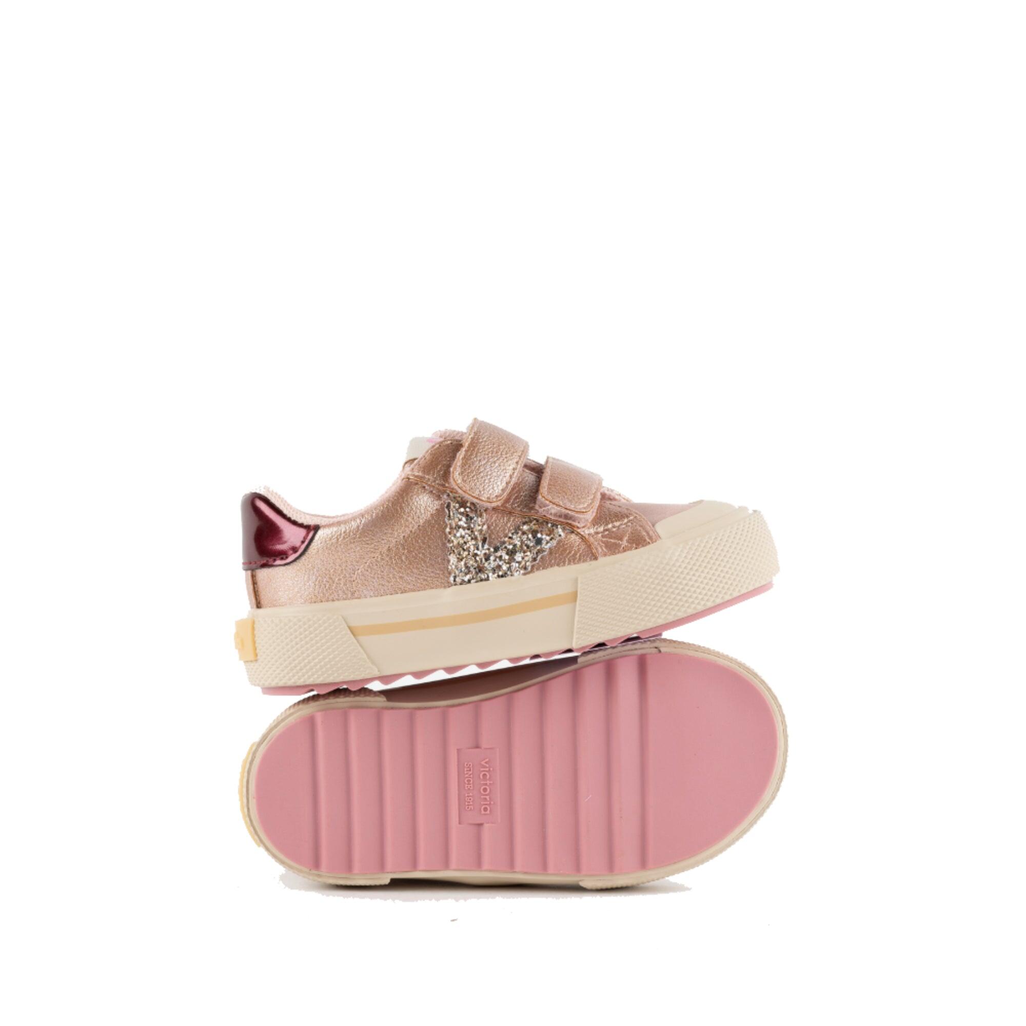Chaussure de randonnée Deportivas Niños Victoria TRIBU TIRAS METALIZADO Rose 6/6