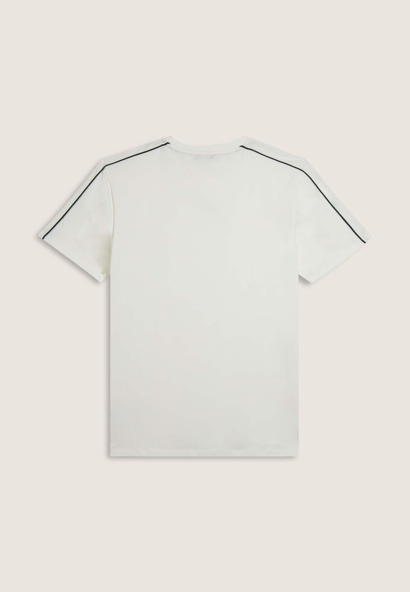 Camiseta en tejido de punto elástico con costuras en contraste 2/3
