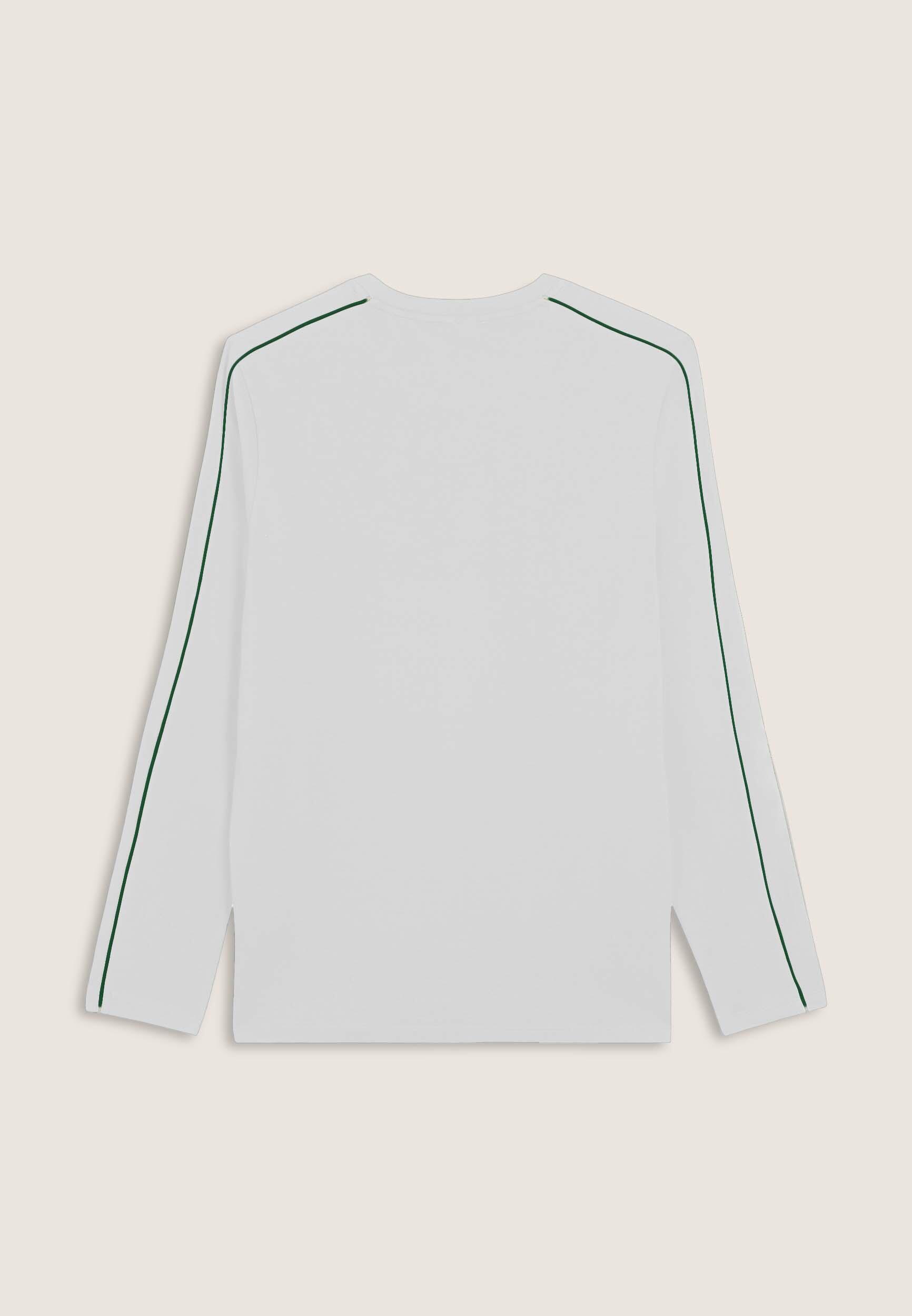 T-shirt à manches longues en jersey avec coutures de couleur contrastée 2/3