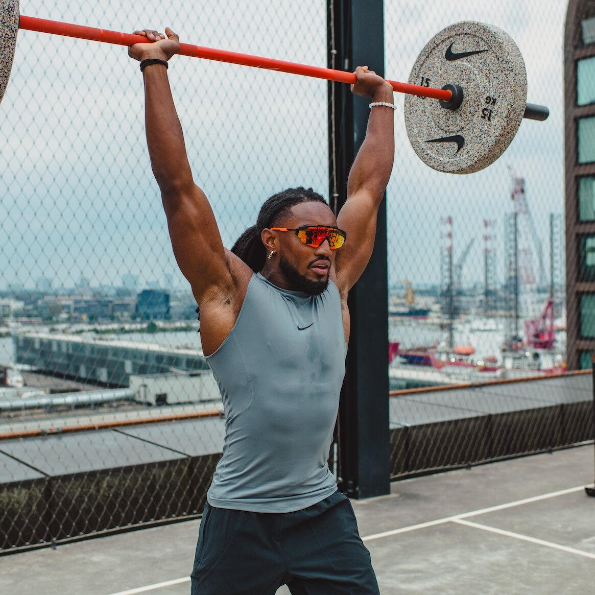 Gryf Olimpijski Nike Barbell Orange Swoosh 7/7