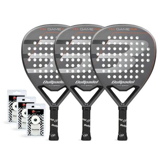 Tripack Bullpadel Game Power Gris