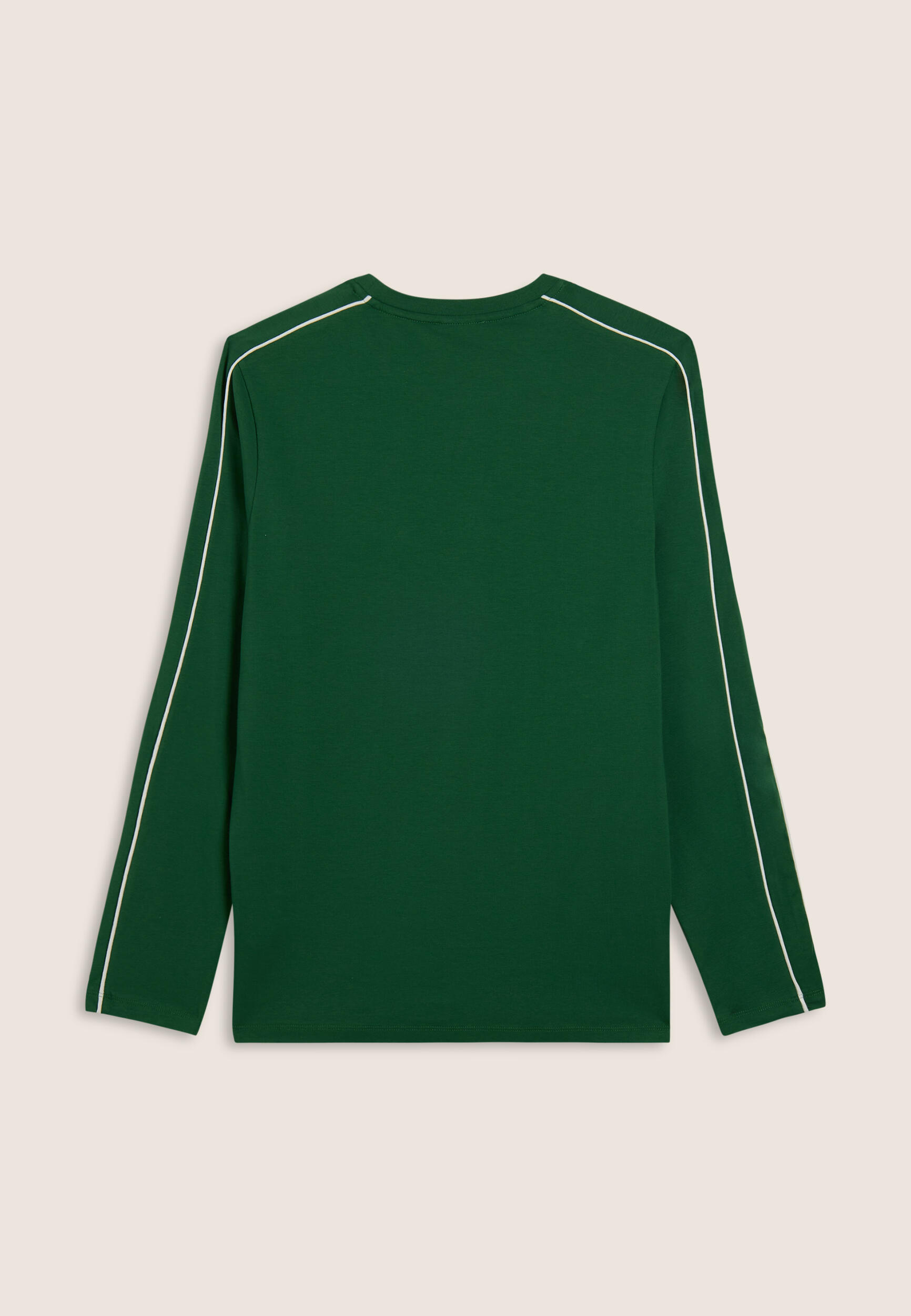 T-shirt à manches longues en jersey avec coutures de couleur contrastée 2/3