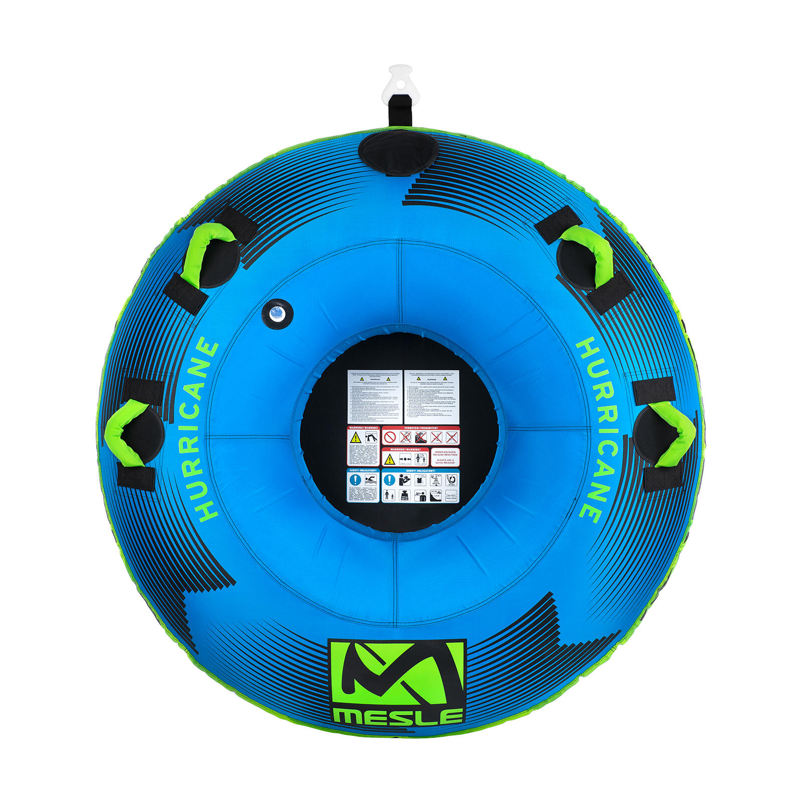 Funtube Hurricane 1-2 Personen Met Touw Zwemring voor Boot Blauw 2/6