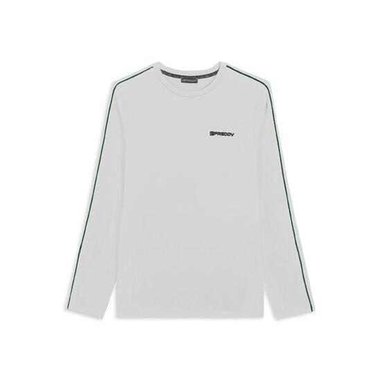 T-shirt à manches longues en jersey avec coutures de couleur contrastée