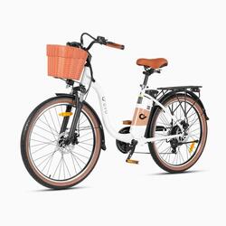 Vélo électrique DYU C6 Pro avec panier avant, 250 W, batterie 36 V 15,6 Ah
