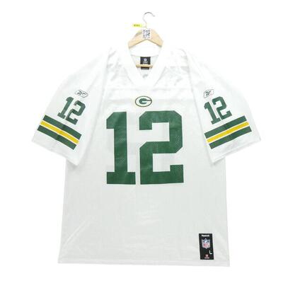 Second life - Herren NFL Green Bay Packers Weißes Trikot - In gutem Zustand