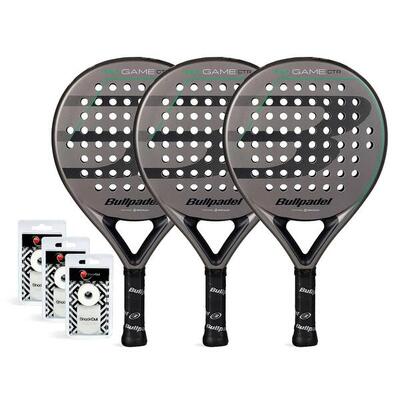 Tripack bullpadel game control gris