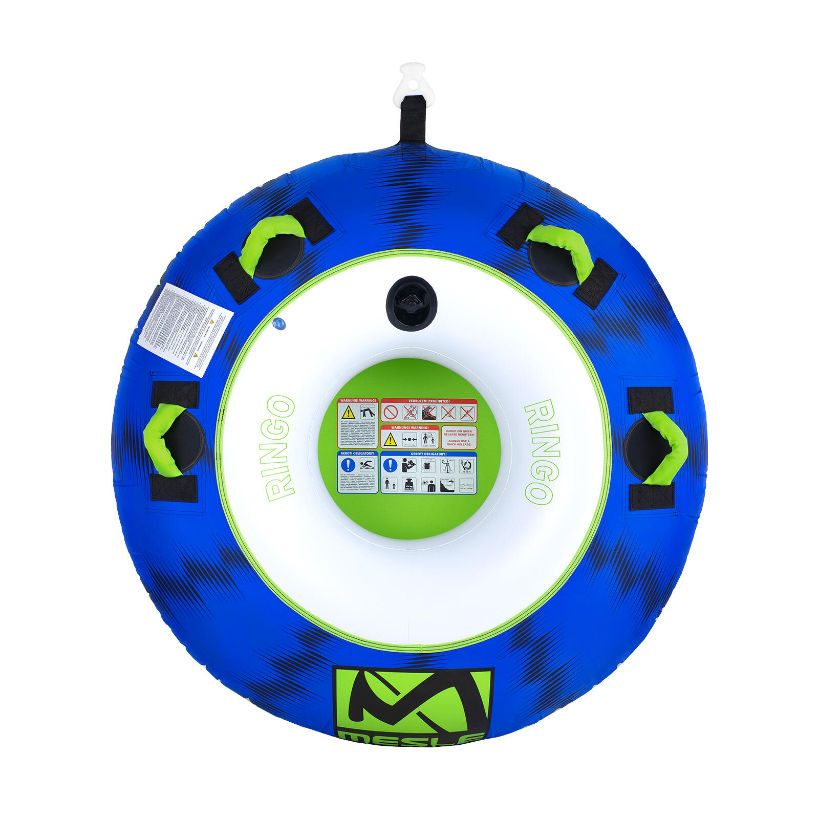 Funtube Ringo 1-persoons Set Met Lijn Sleepband Zwemring Voor Boot 2/5
