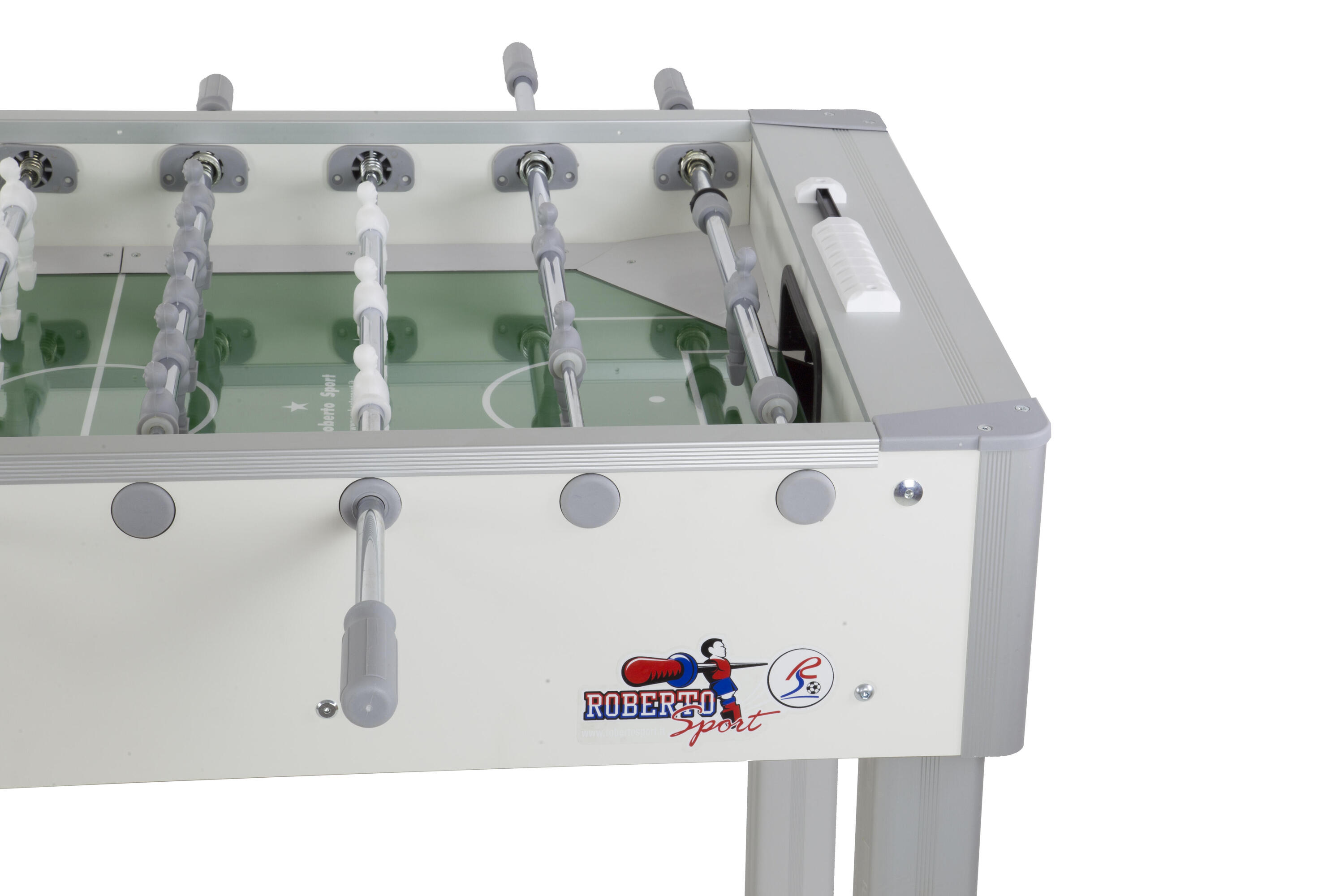 Calciobalilla Roberto Sport PRO OLIMPIC bianco - aste rientranti 3/4