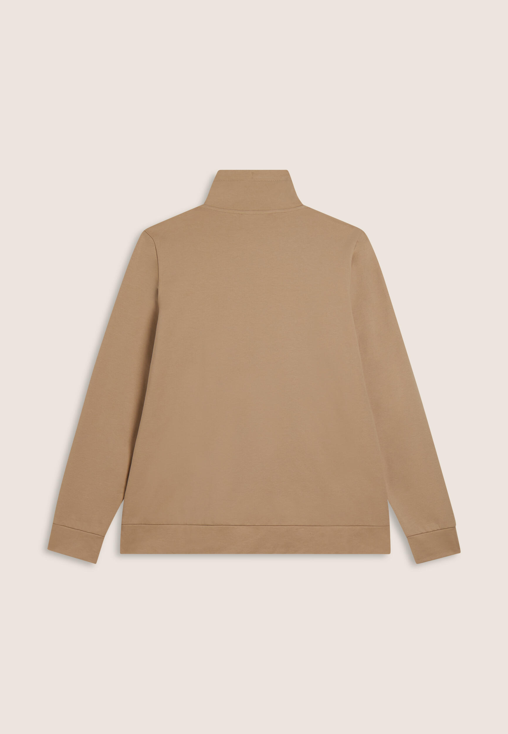 Damessweatshirt met ritssluiting, hoge kraag en gouden details 4/5