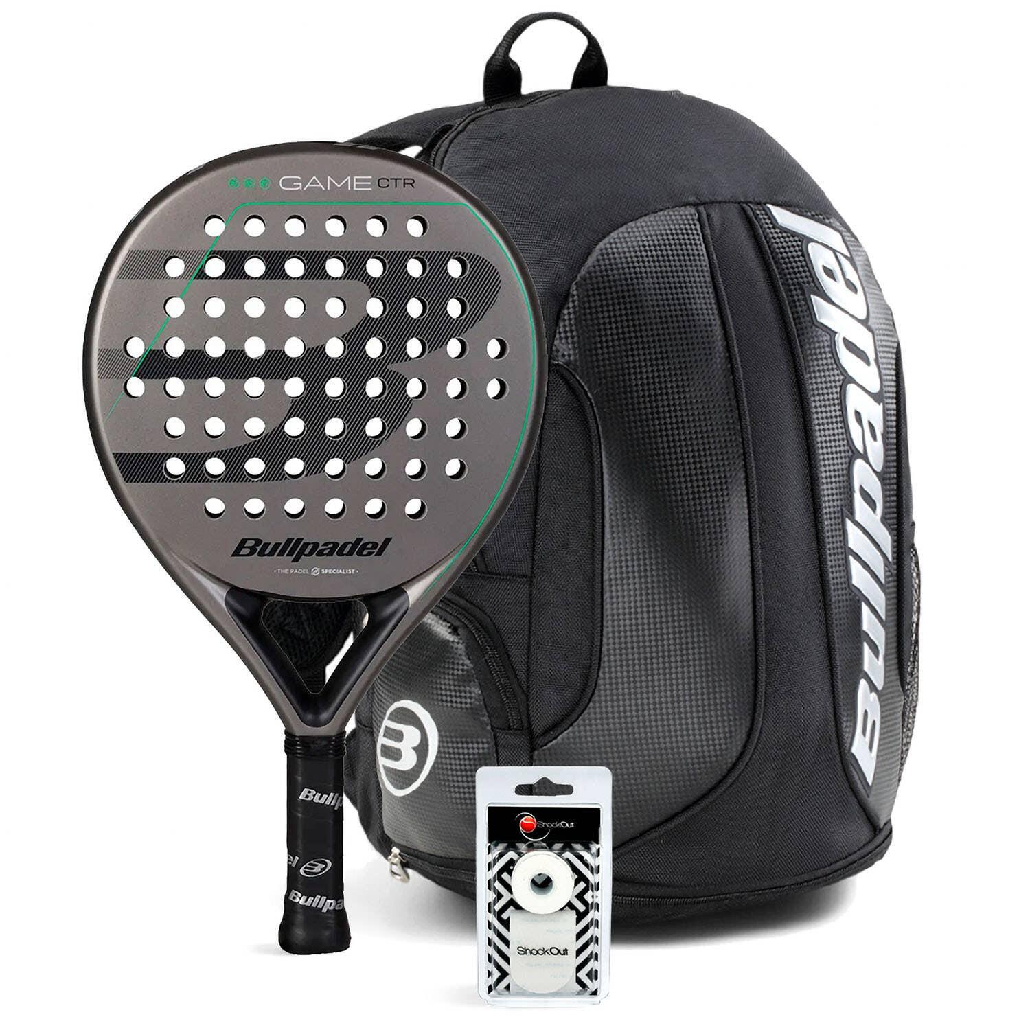 BULLPADEL Pack Bullpadel Game Control Grey Mochila Avant